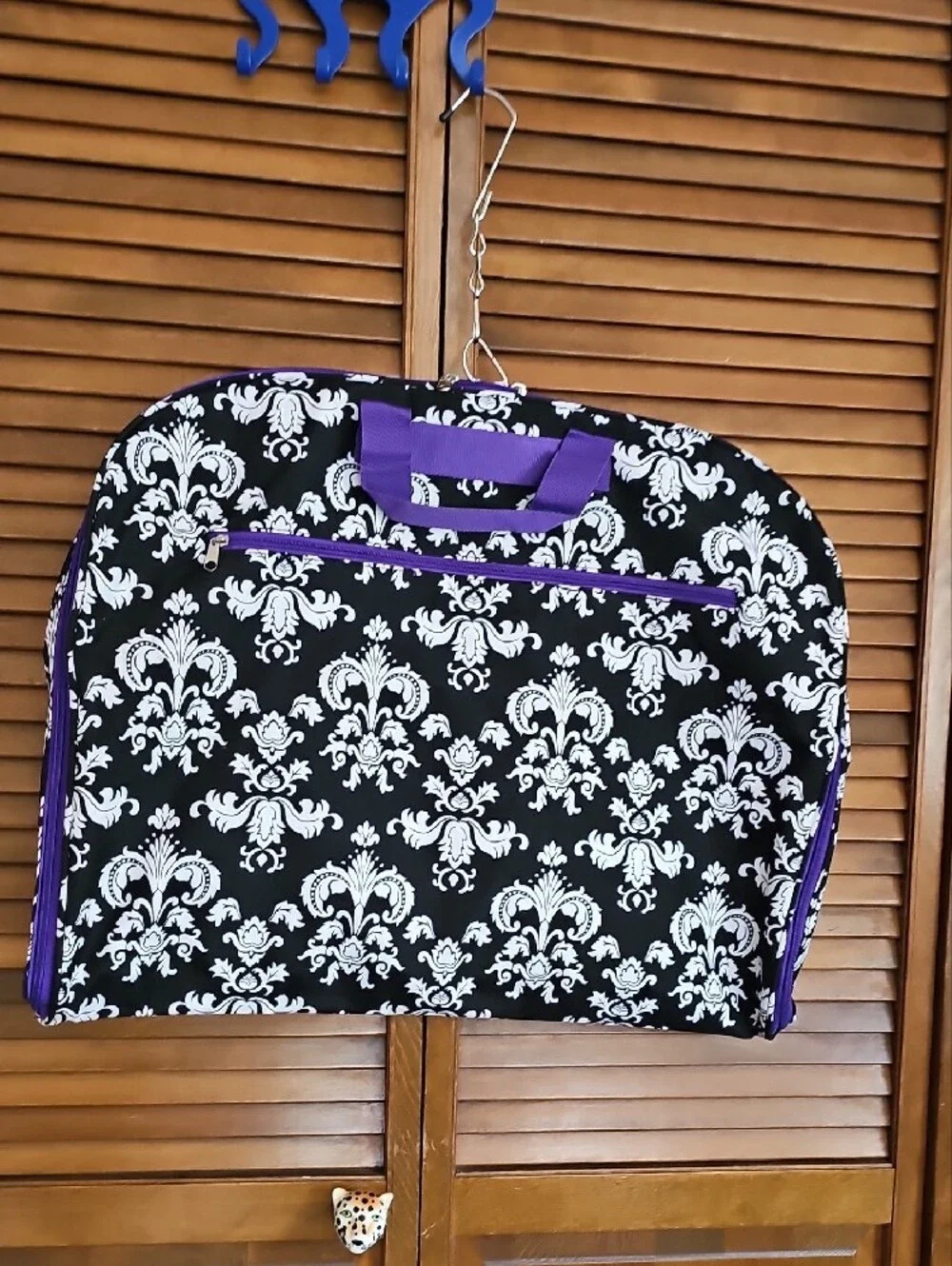 Damask Hanging Garment Bag Travel Organizer Suit Dress Carrier inside pockets